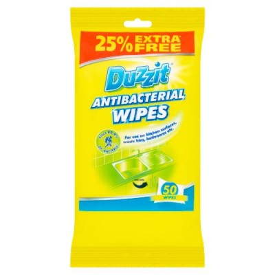 Duzzit Antibacterial Wipes 50 stk