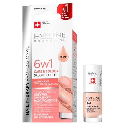 Eveline Nail Therapy 6in1 Care & Colour Nude 5 ml