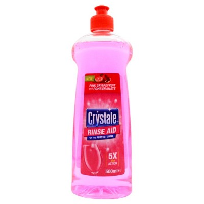 Crystale Dishwash Rinse Aid Pink Grapefruit & Pomegranate 500 ml