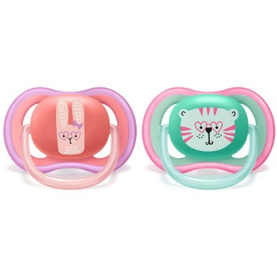 Philips Avent Ultra Air Girls Red & Green 18M+ 2 stk