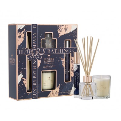 The Luxury Bathing Company Golden Embers & Cashmere Heaven Scent Giftset 75 g + 50 ml + 15 ml + 10 stk