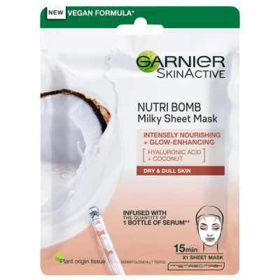 Garnier Nutri Bomb Intensely Nourishing & Glow Enhancing Milky Tissue Mask 1 st