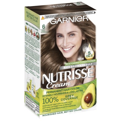 Garnier Nutrisse Cream 6.0 Light Brown 1 kpl