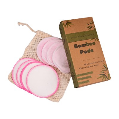 Basics Bamboo Reusable Pads Pink 8 st