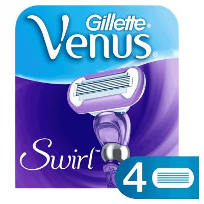 Gillette Venus Swirl Extra Smooth Razor Blades 4 kpl