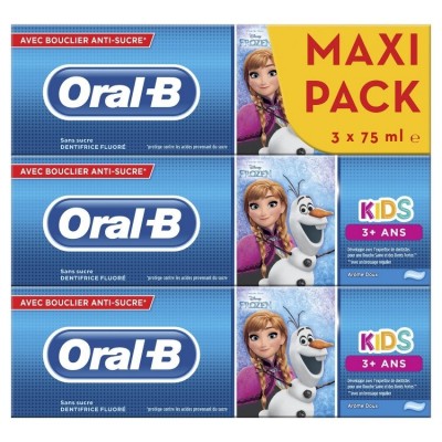 Oral-B Kids Frozen 3 Pack Toothpaste 3 x 75 ml