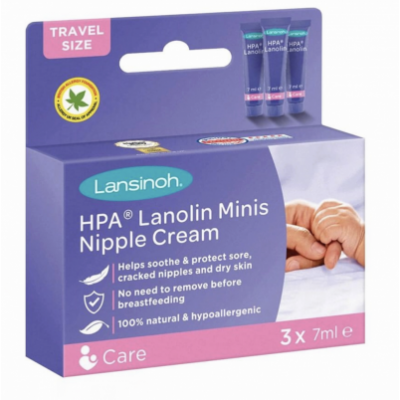 Lansinoh HPA Minis Nipple Cream 3 x 7 ml