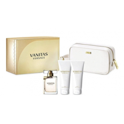 Versace Vanitas EDP & Body Lotion & Shower Gel & Cosmetic Bag 100 ml + 100 ml + 100 ml + 1 st