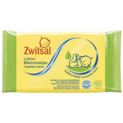 Zwitsal Baby Lotion Wipes 65 st