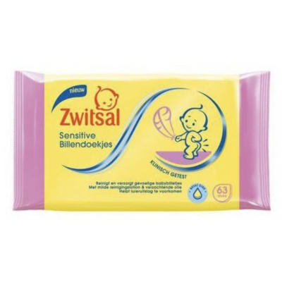 Zwitsal Baby Lotion Wipes Sensitive 65 pcs