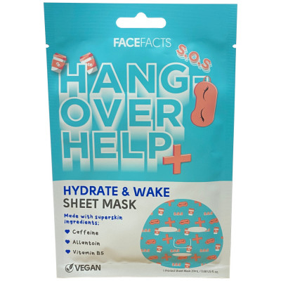 Face Facts Hangover Help Hydrate & Wake Sheet Mask 1 kpl