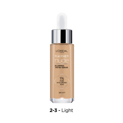 L'Oreal True Match Nude Plumping Tinted Serum Light 2-3 30 ml