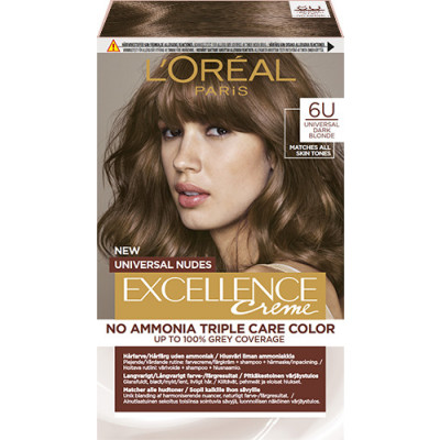 L'Oreal Excellence Universal Nudes 6U Universal Dark Blonde 1 kpl