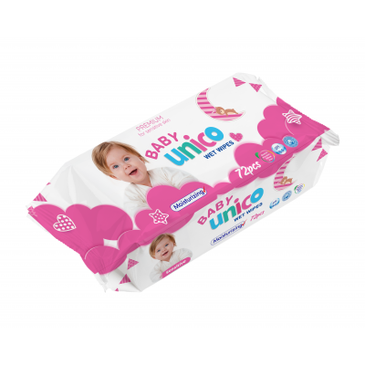 Unico Baby Baby Wet Wipes 72 kpl