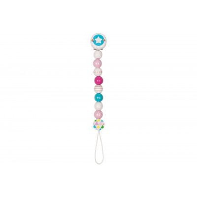 Philips Avent Soother Pink Chain Star 1 kpl
