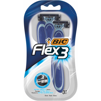 Bic Flex 3 Disposable Razors 3 stk