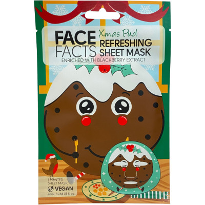 Face Facts Xmas Pud Refreshing Sheet Mask 1 st