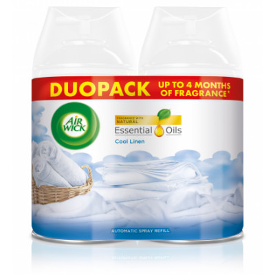 Air Wick Freshmatic Duopack Cool Linen & Almond Blossom Refill 2x 250 ml