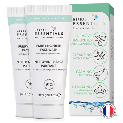 Herbal Essentials Purifying Fresh Face Wash 2 x 30 ml