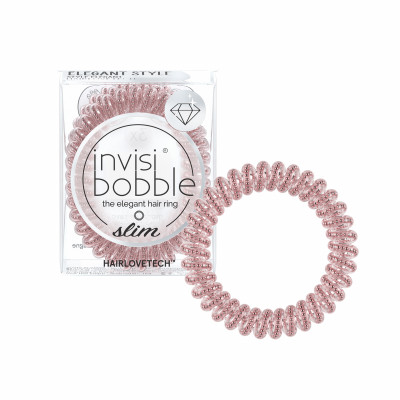 Invisibobble Slim Hair Elastics Pink Monocle 3 st