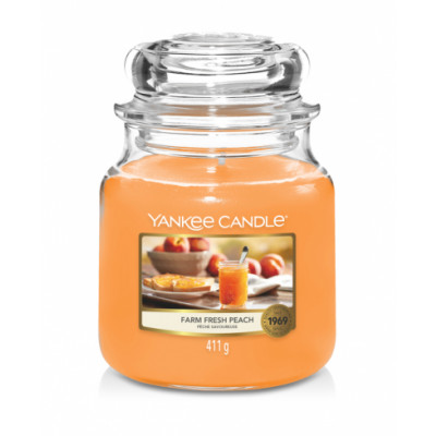 Yankee Candle  Classic Medium Jar Farm Fresh Peach 411 g