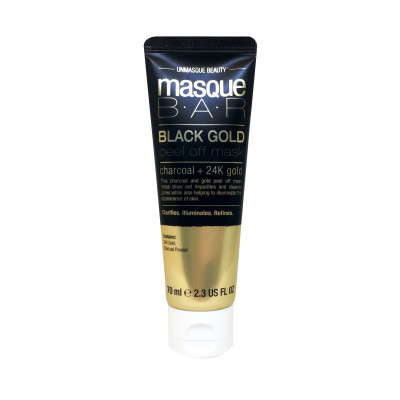Masquebar Black Peel Off Mask Charcoal + 24K Gold Tube 70 ml