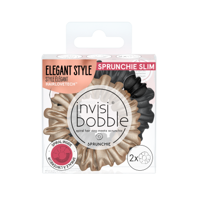 Invisibobble Sprunchie Slim Hair Elastics True Golden 2 stk