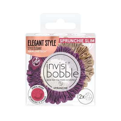 Invisibobble Sprunchie Slim Hair Elastics The Snuggle Is Real 2 stk