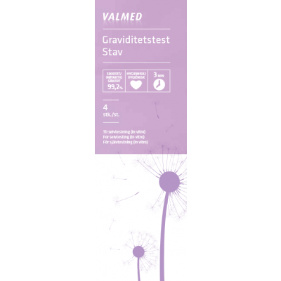 Valmed Pregnancy Test Stick 4 kpl