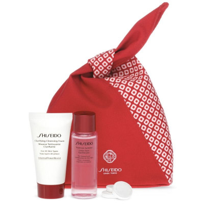 Shiseido Cleanse & Balance Travel Kit 2 x 30 ml + 3 stk