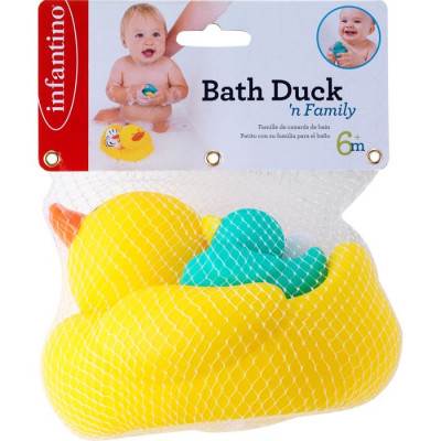Infantino Kids Bath Duck 'N Family 6M+ 1 st + 2 st