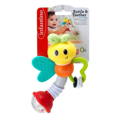 Infantino Kids Butterfly Rattle & Teether Love Bug 1 stk