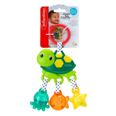 Infantino Kids Rattle Turtle  Jingle Sea Charms 0M+ 1 stk