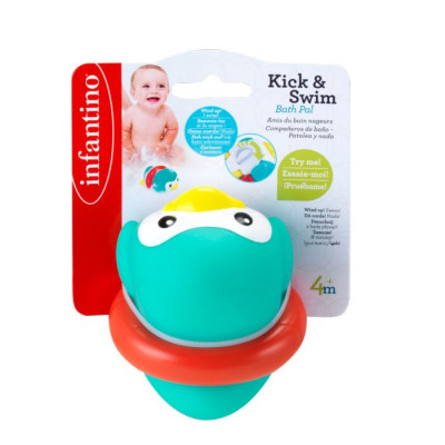 Infantino Kids Kick & Swim Bath Pal Penguin 4M+ 1 kpl