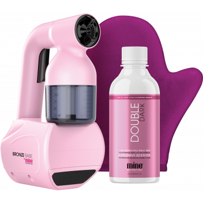 MineTan Bronze Babe Personal Spray Tan Kit Pink 1 st + 237 ml
