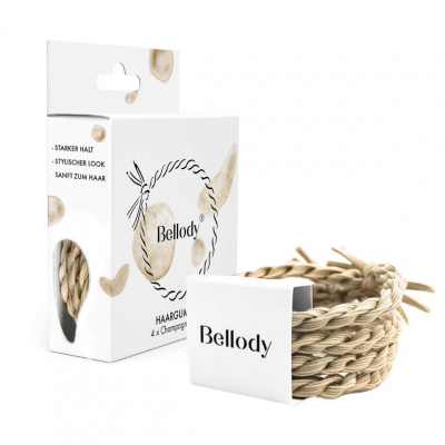 Bellody Original Hair Ties Champagne Beige 4 kpl
