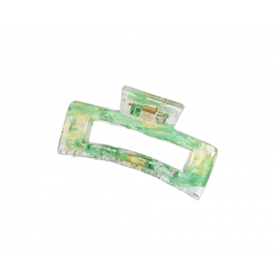 Beauty Flow Maria Square Hair Clip Golden Green 1 stk