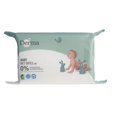 Derma Baby Wet Wipes 64 kpl