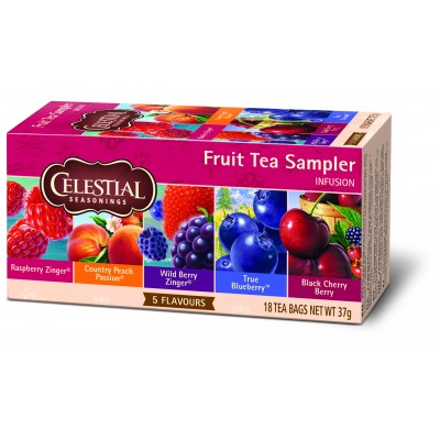 Celestial Fruit Tea Sampler  18 sachets