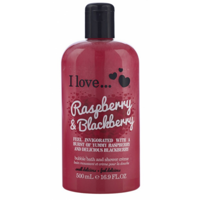 I Love Cosmetics Bath & Shower Creme Raspberry & Blackberry 500 ml
