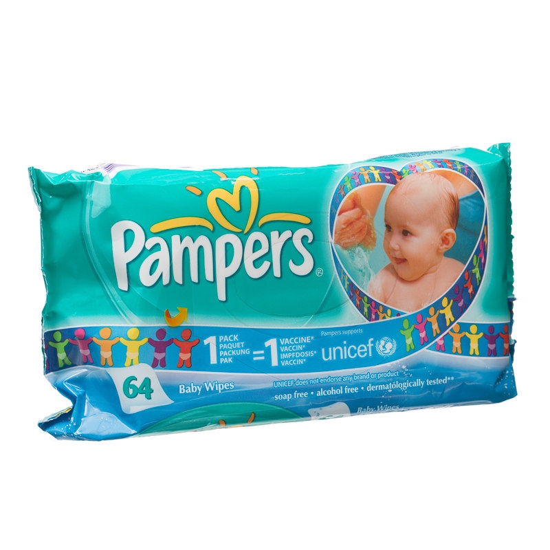 Pampers Regular Baby Wipes 64 stk 15.95 kr