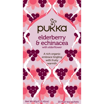 Pukka Elderberry & Echinacea Tea Eco 20 sachets