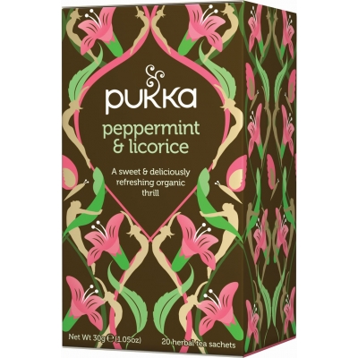Pukka Peppermint & Licorice Tea Luomu 20 pussia