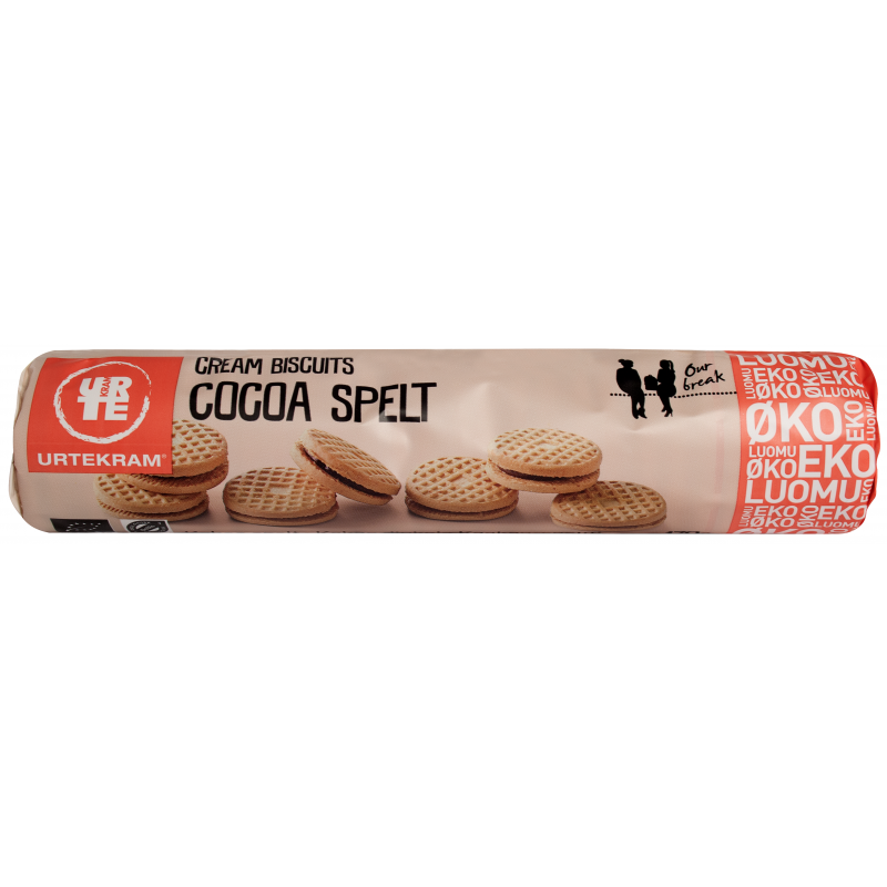Urtekram Cream Biscuits Cocoa Spelt Luomu 170 g – 2.45