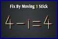 Matchstick Riddle: Solve 1x5=8 by Moving Just 1 Stick